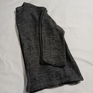 Eileen Fisher Large Charcoal Grey Linen Cotton 3/4-Sleeved Button-Up Oversized